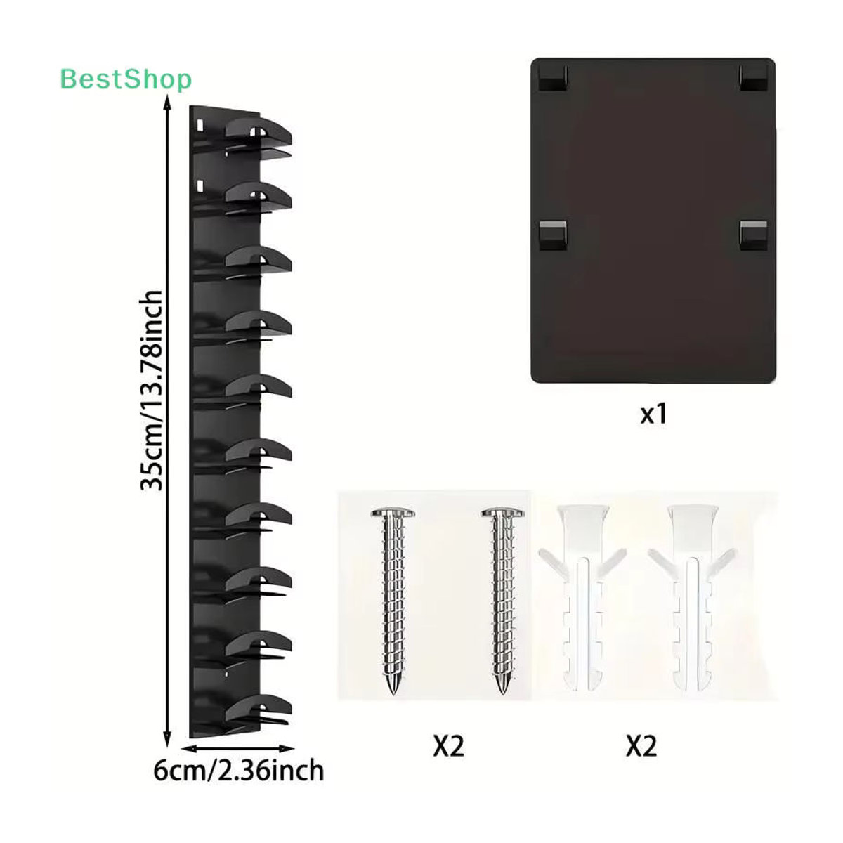 HNKMP Wandmontiertes Aufbewahrungsregal für Baseballkappen in Schwarz, minimalistisches Kappenregal zur platzsparenden Wanddekoration - Bild 6