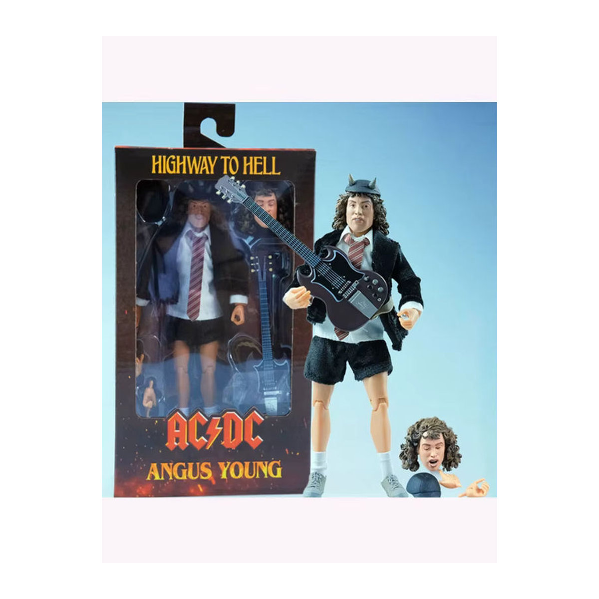 HOBBIESIR NEC ACDC Rock-Gitarrist Actionfigur im Maßstab 1:12, Höhe: 17,8 cm, mehrfarbiges Sammlerstück und dekoratives Ornament - Bild 5