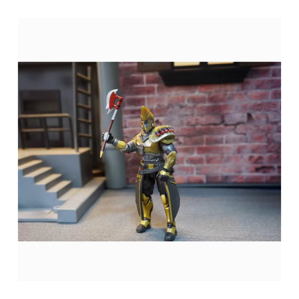 HOBBIESIR Soldat Actionfigur in Gold, Maßstab 1:18, Höhe: 10 cm - Bild 2