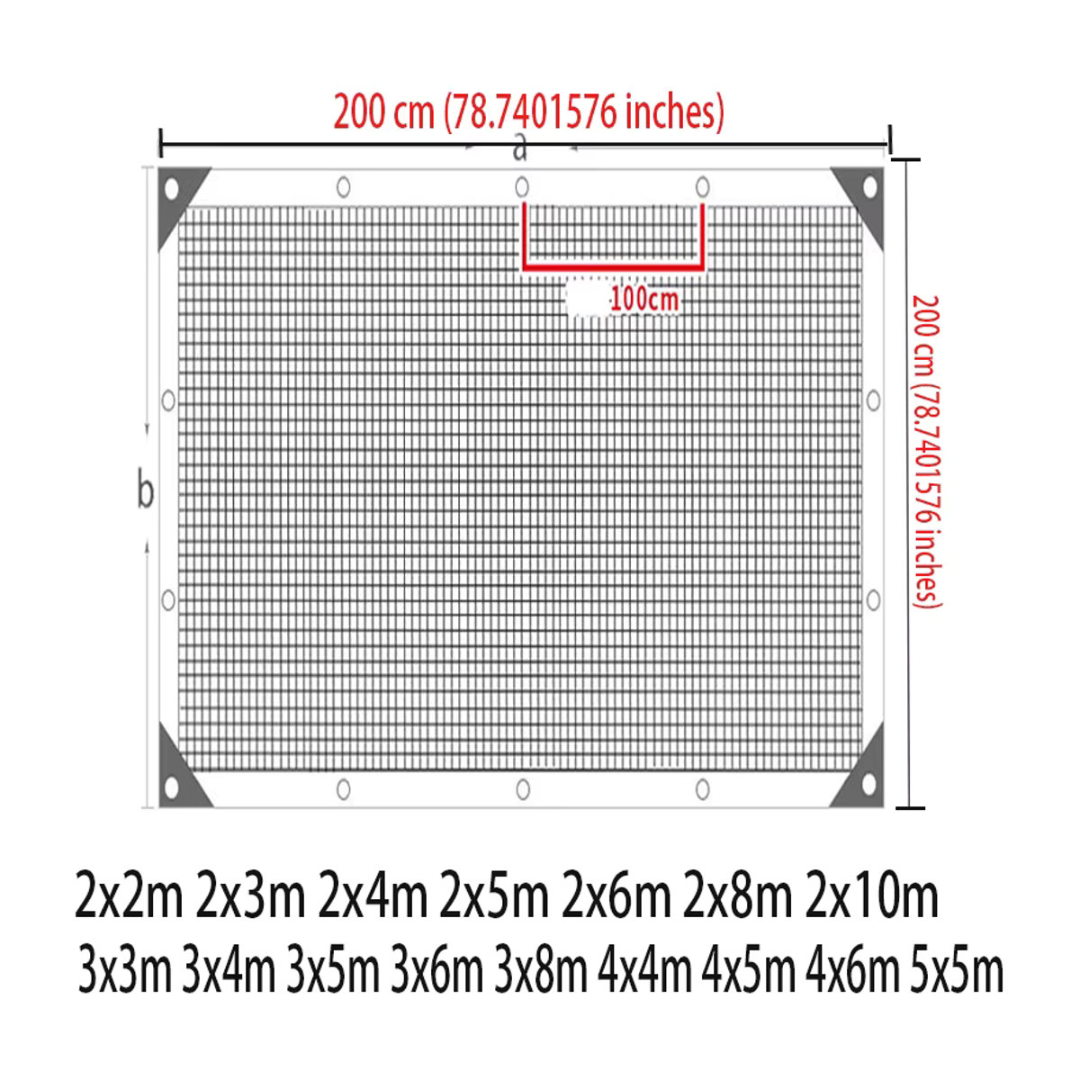 Hochdichtes Polyethylen-Sonnenschutznetz für den Garten und Außenbereich mit UV-Schutz - Bild 3