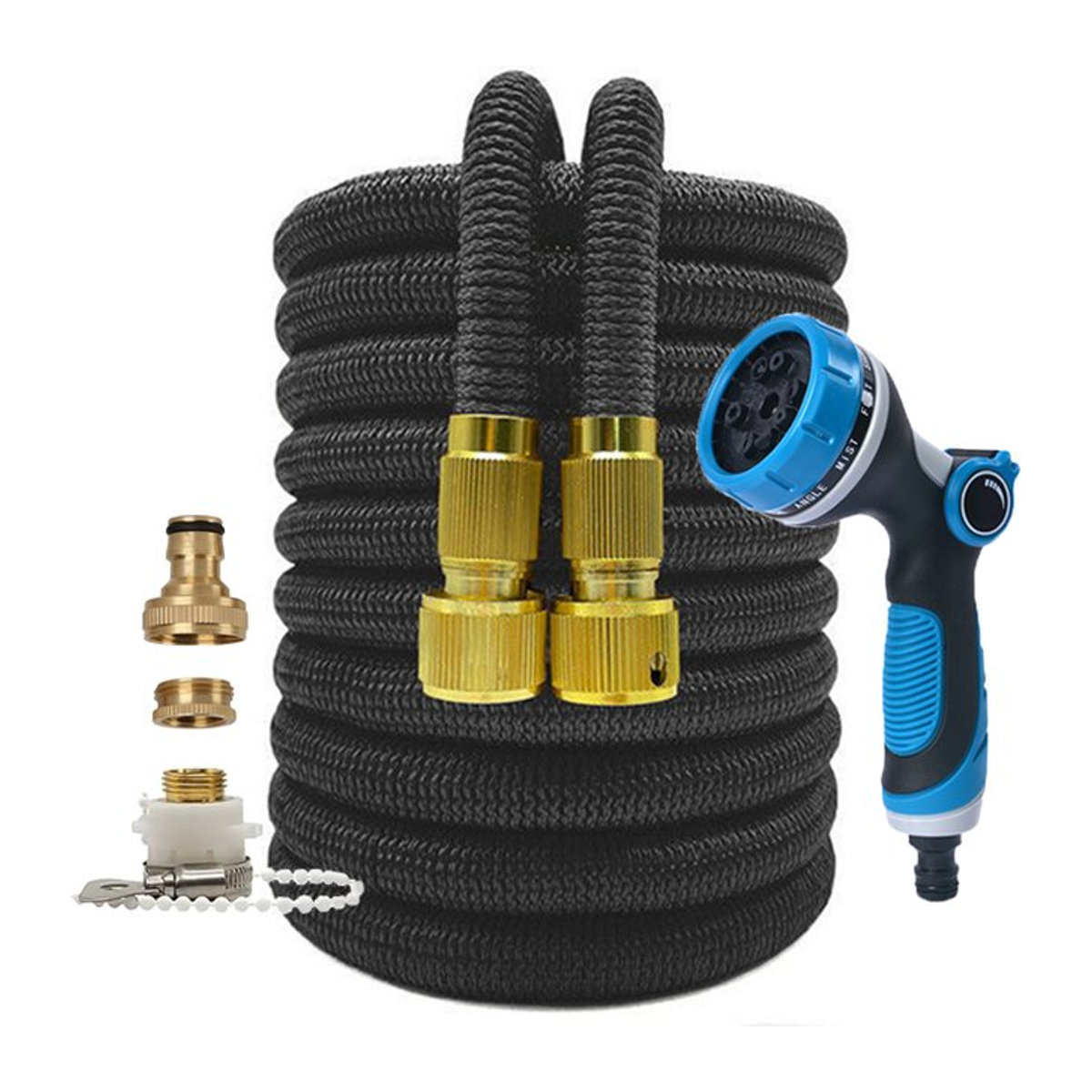 Hochdruck-Autowaschwasserpistole mit einziehbarem und flexiblem Sprinkler-Wasserrohr-Set - Bild 1