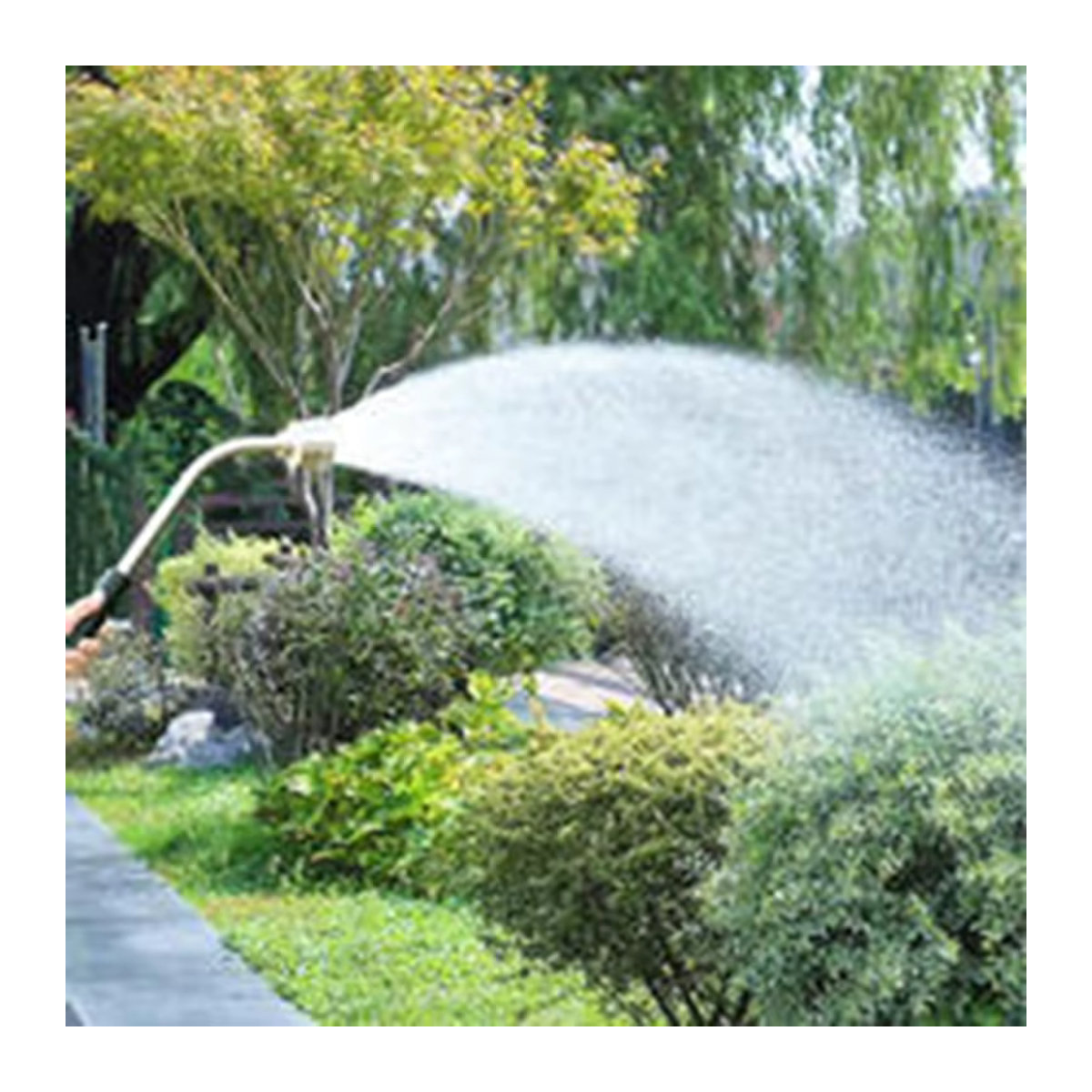 Hochdruck-Bewässerungsdüse aus Aluminiumlegierung in Silber mit abnehmbarem großem Durchfluss für deinen Gartenschlauch - Bild 5