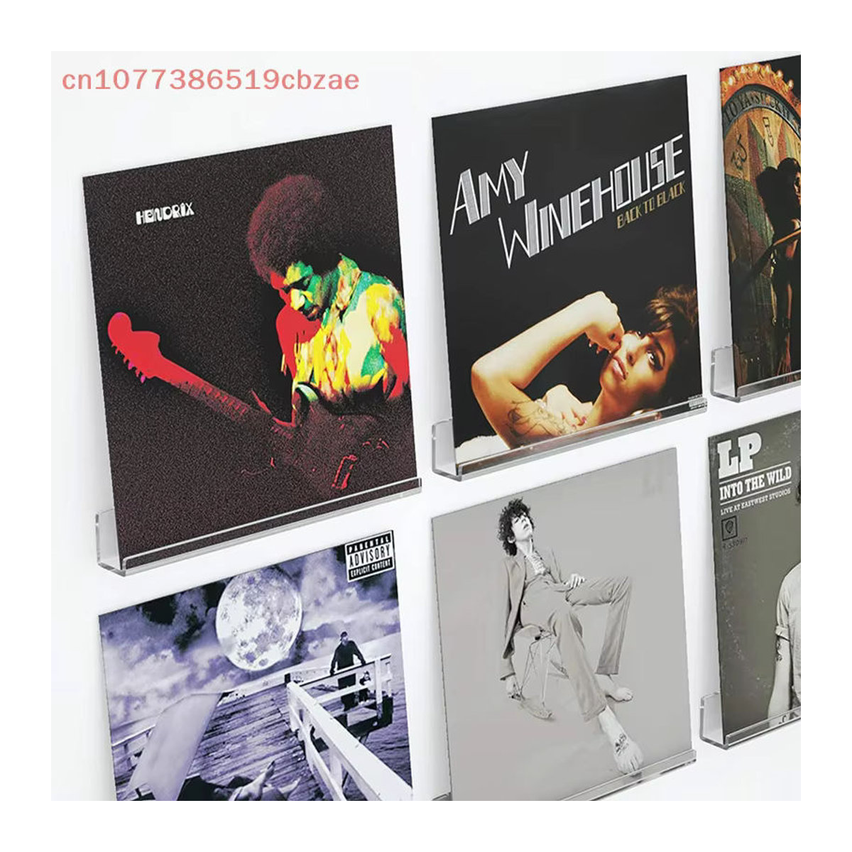 Hoeaden Wandhalterung für Schallplatten aus transparentem Acryl, minimalistisches Vinyl-Regal zur Dekoration von LPs - Bild 4