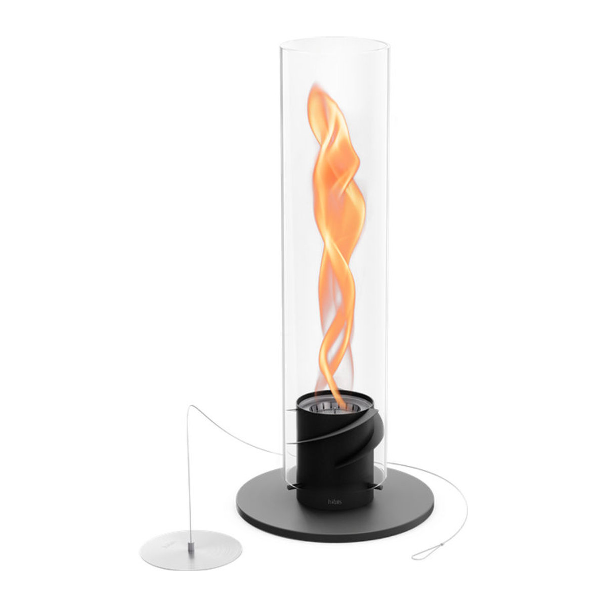 Höfats Spin 1500 Tischfeuer Bioethanol-Öllampe in Schwarz aus Metall - Bild 1