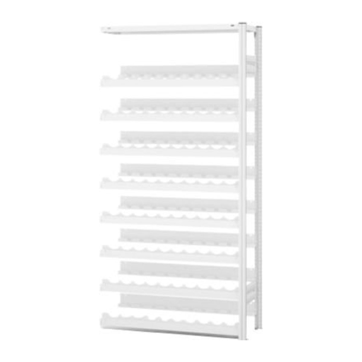 Hofe Weinflaschenregal Anbaufeld Stecksystem mit 8 Einsätzen, wandmontiert, H x B x T: 200 x 100 x 30 cm - Bild 1