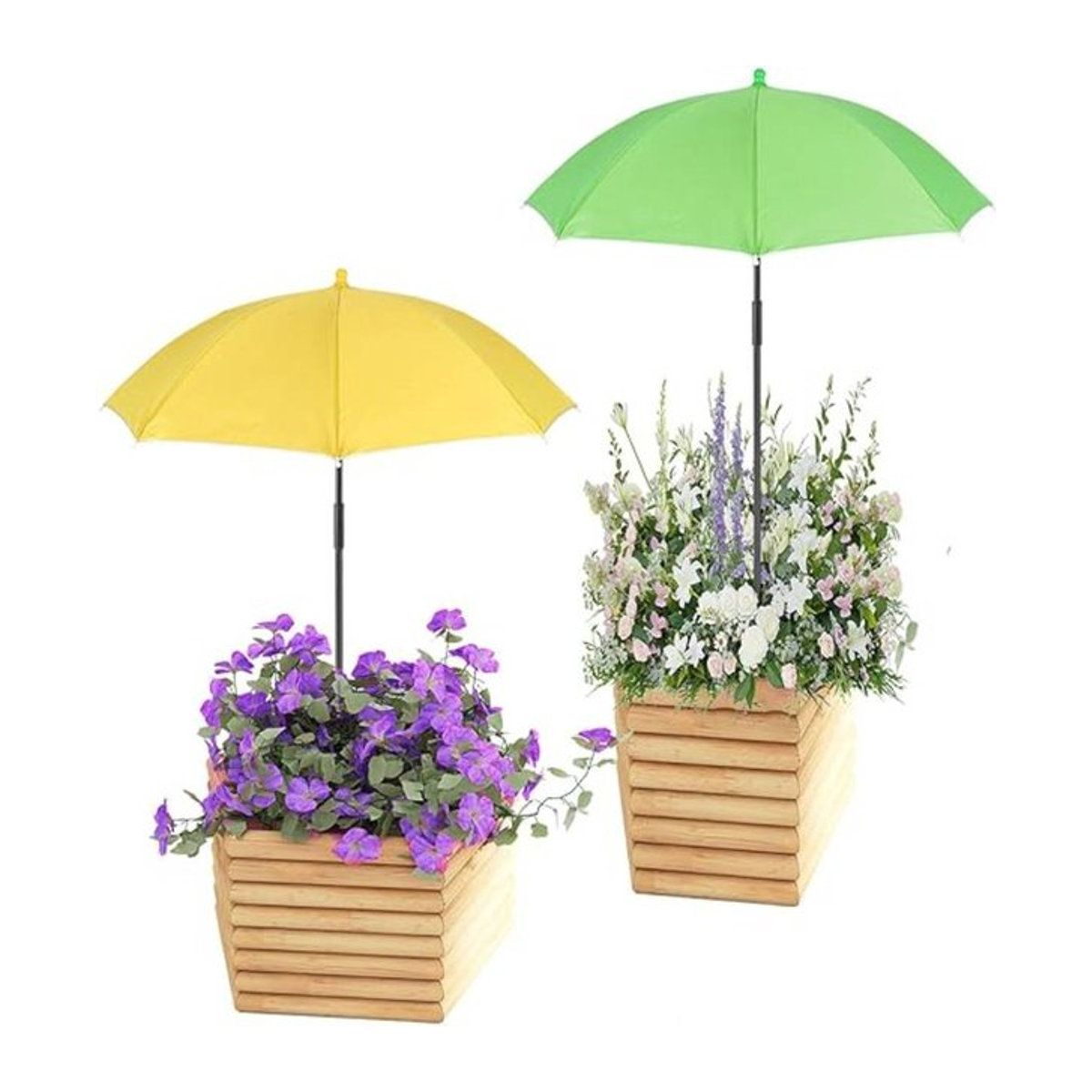 Höhenverstellbarer Pflanzenregenschirm aus wasserdichtem Material als Sonnenschutz für deinen Garten und Außenhof - Bild 1