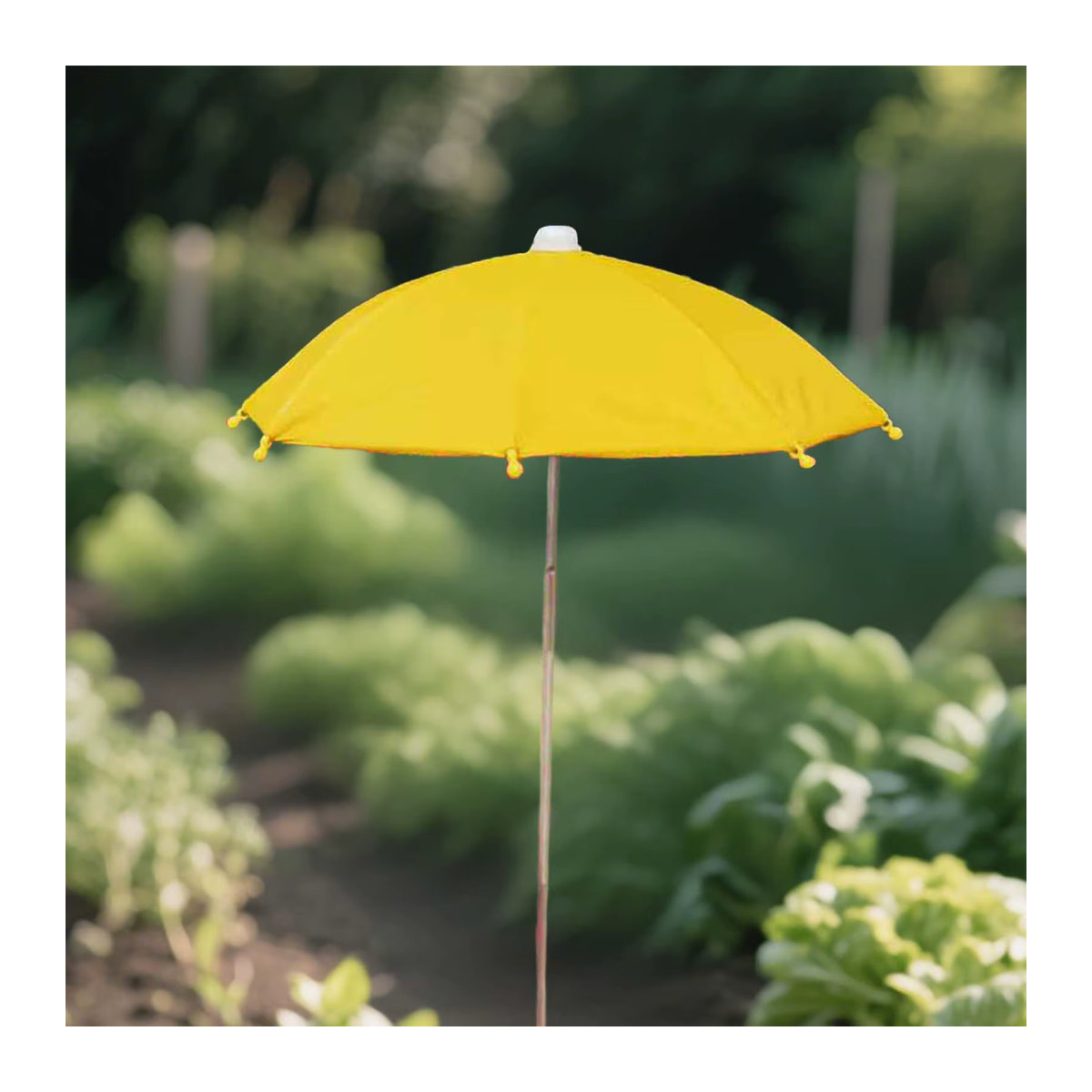 Höhenverstellbarer Pflanzenregenschirm aus wasserdichtem Material als Sonnenschutz für deinen Garten und Außenhof - Bild 3
