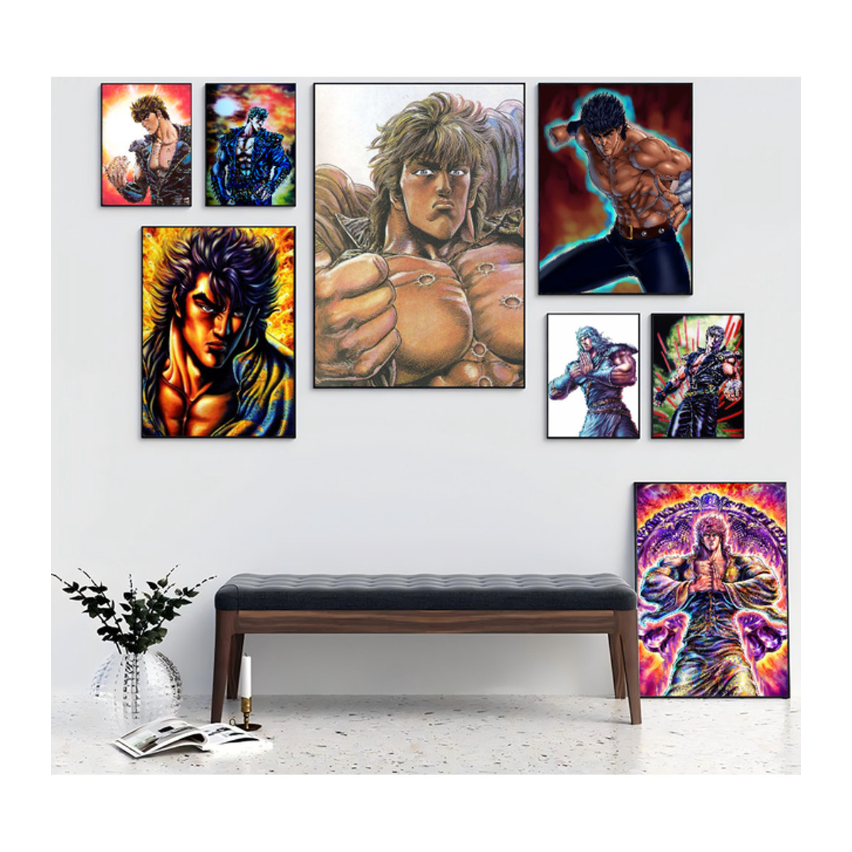 Hokuto no Ken Wandposter selbstklebend wasserfestes Papier für deine Wanddekoration in Mehrfarbig - Bild 1