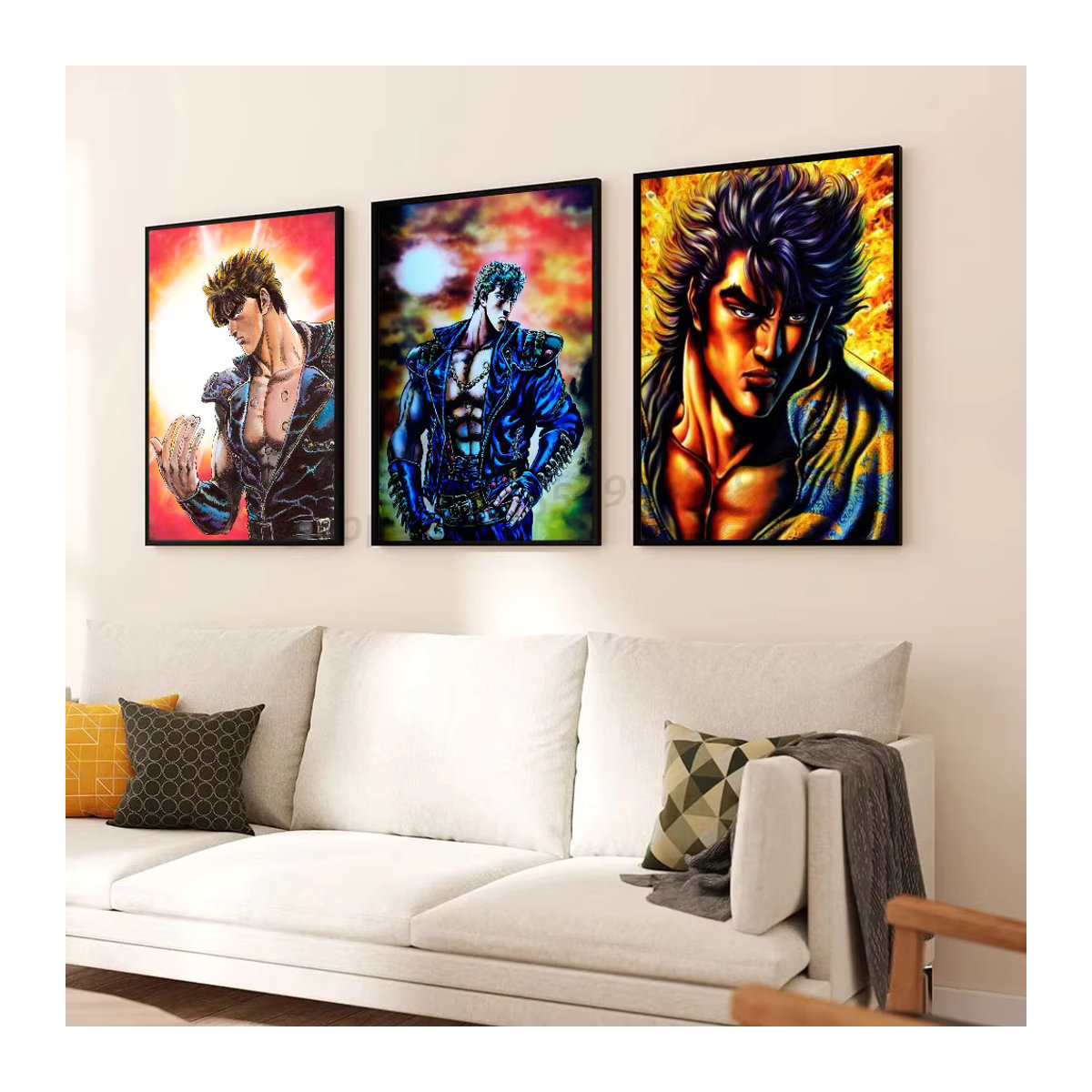 Hokuto no Ken Wandposter selbstklebend wasserfestes Papier für deine Wanddekoration in Mehrfarbig - Bild 3