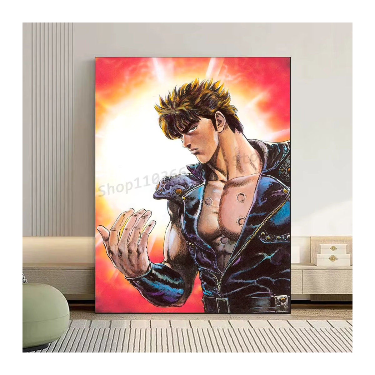 Hokuto no Ken Wandposter selbstklebend wasserfestes Papier für deine Wanddekoration in Mehrfarbig - Bild 5