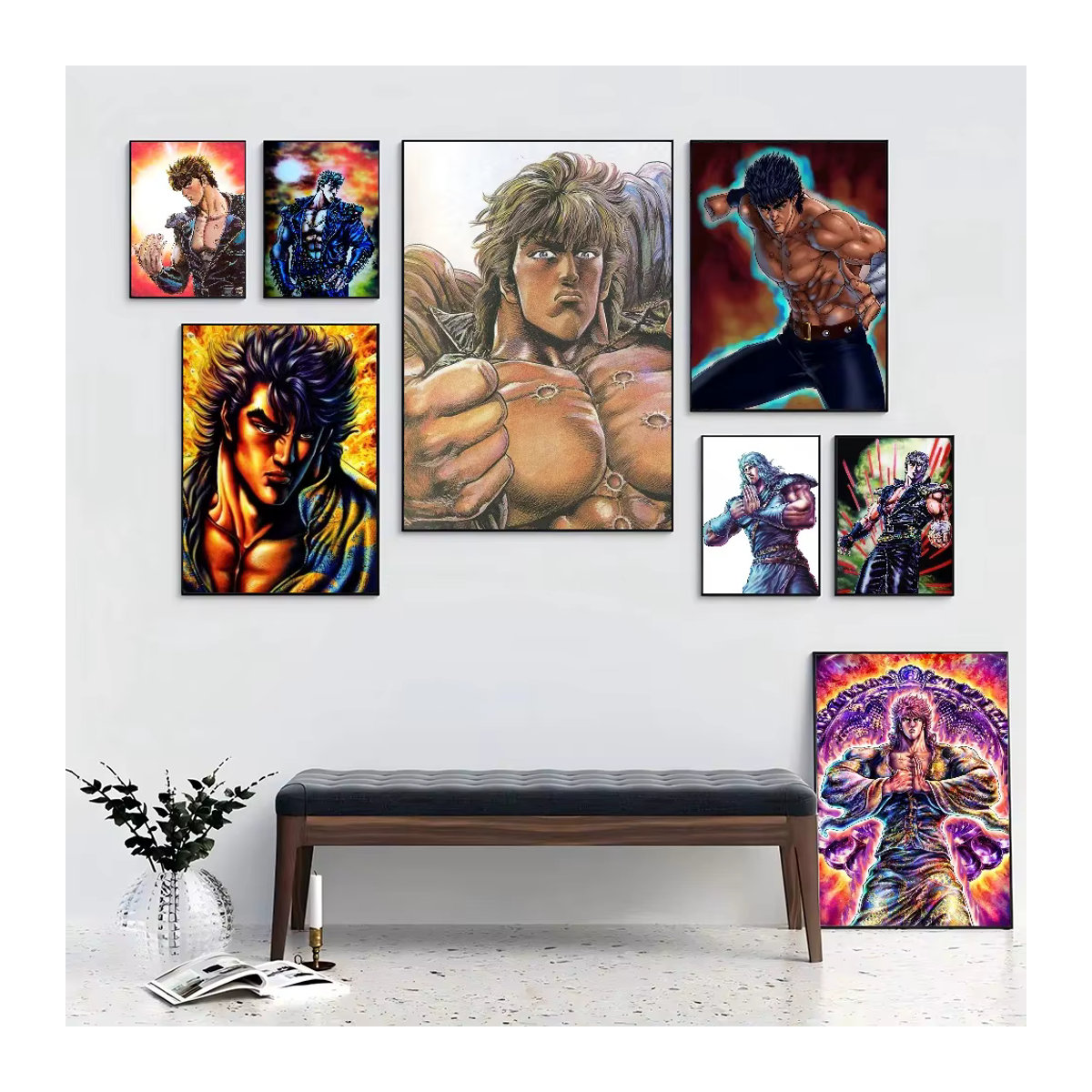 Hokuto no Ken Wandposter selbstklebend wasserfestes Papier für deine Wanddekoration in Mehrfarbig - Bild 7