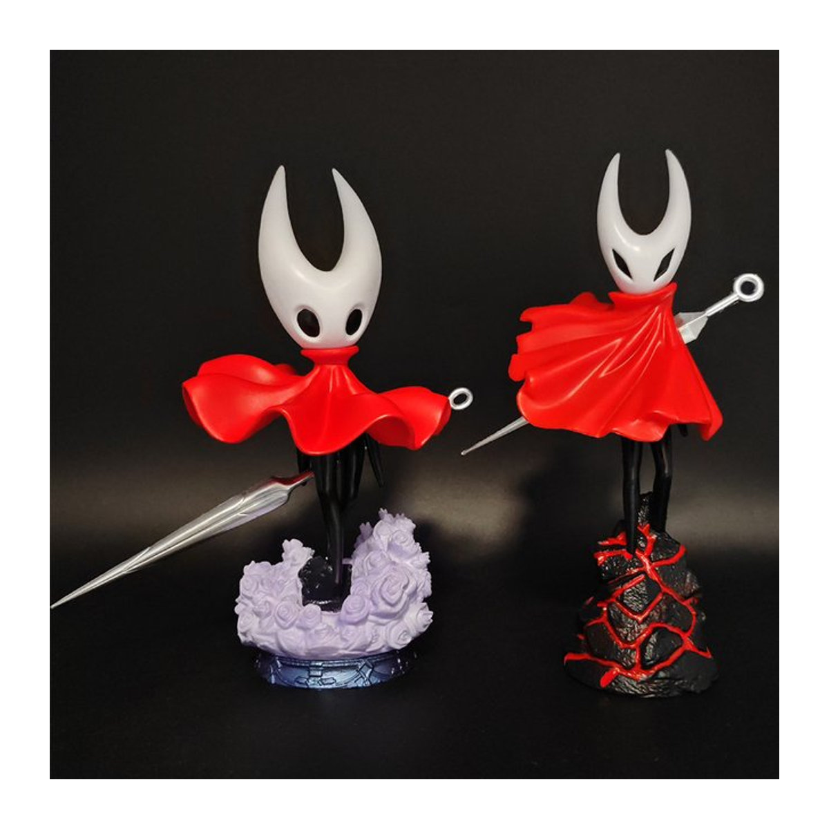 Hollow Knight Little Knight und Hornet Anime Actionfigur aus PVC, mehrfarbiges Modell Ornament, Höhe: 19 cm - Bild 1