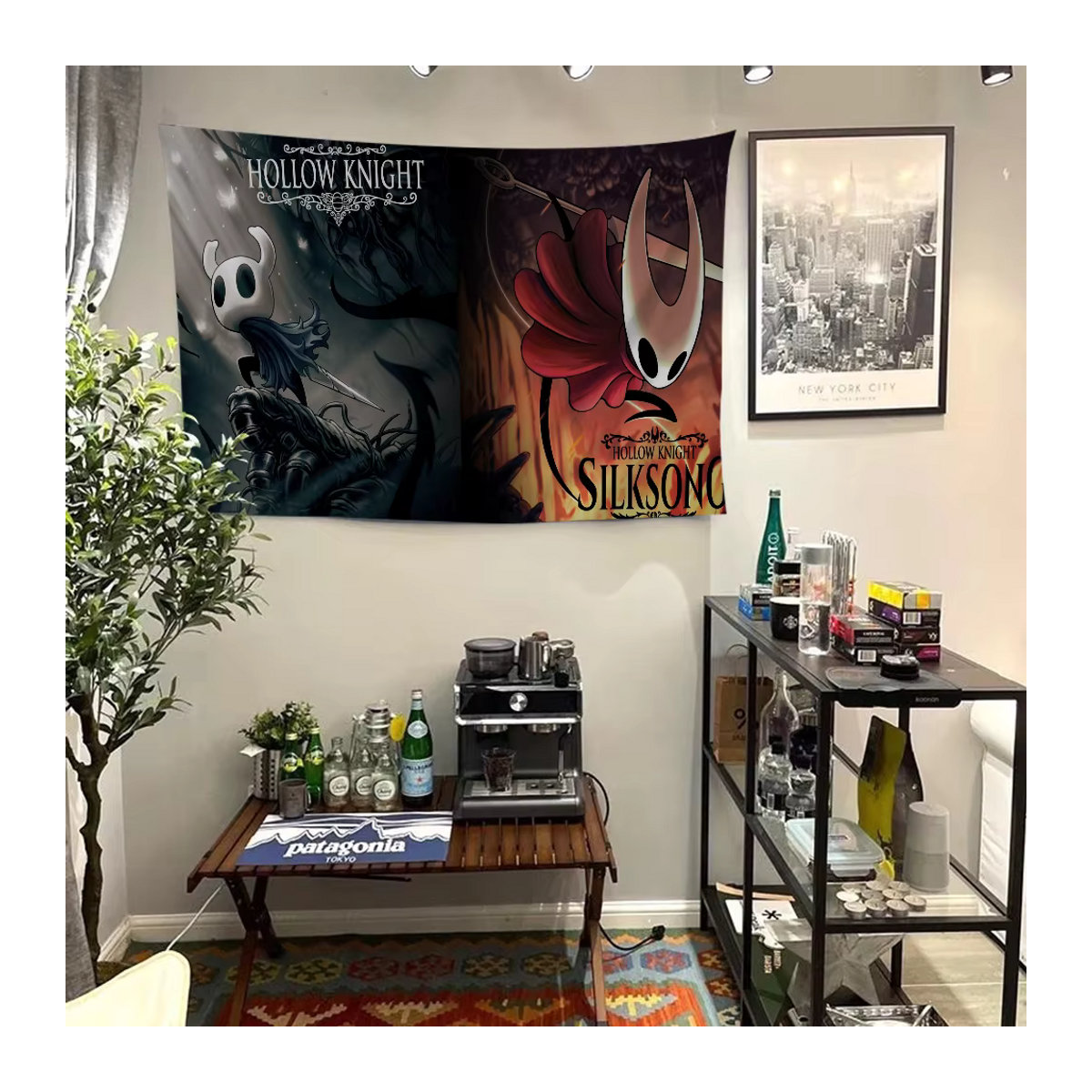 Hollow Knight Textil-Banner mehrfarbig als Wanddeko für dein Zuhause - Bild 3