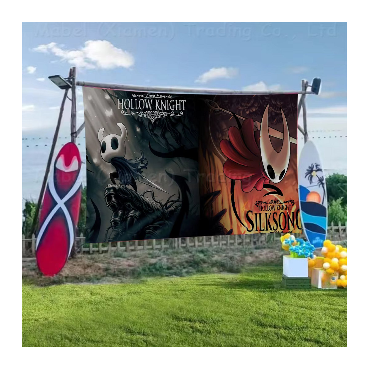 Hollow Knight Textil-Banner mehrfarbig als Wanddeko für dein Zuhause - Bild 5