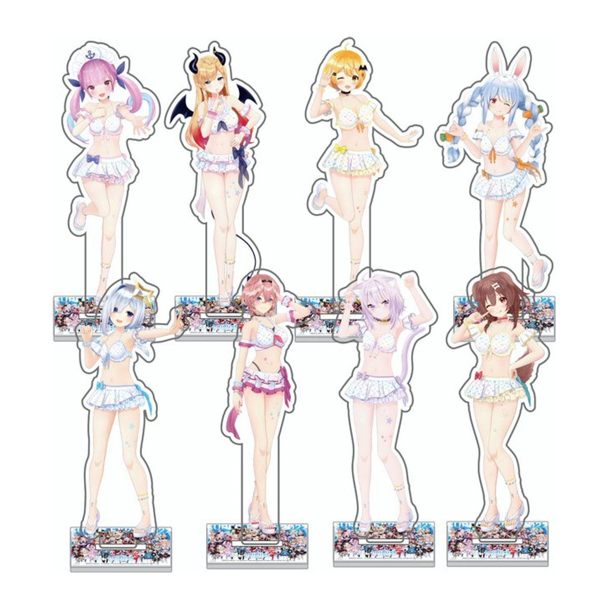 Hololive Anime Charaktere Acryl Display Stand aus Kunststoff, mehrfarbig, Desktop Dekoration und Sammlerstück - Bild 1
