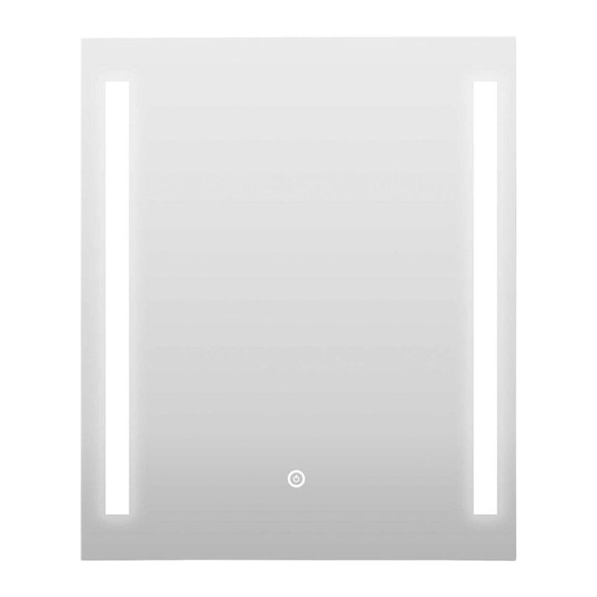 Hölscher Leuchten Wandspiegel 005 960 mit LED-Beleuchtung aus Metall und Glas, Rechteckig, B/H: 51 x 61 cm - Bild 1