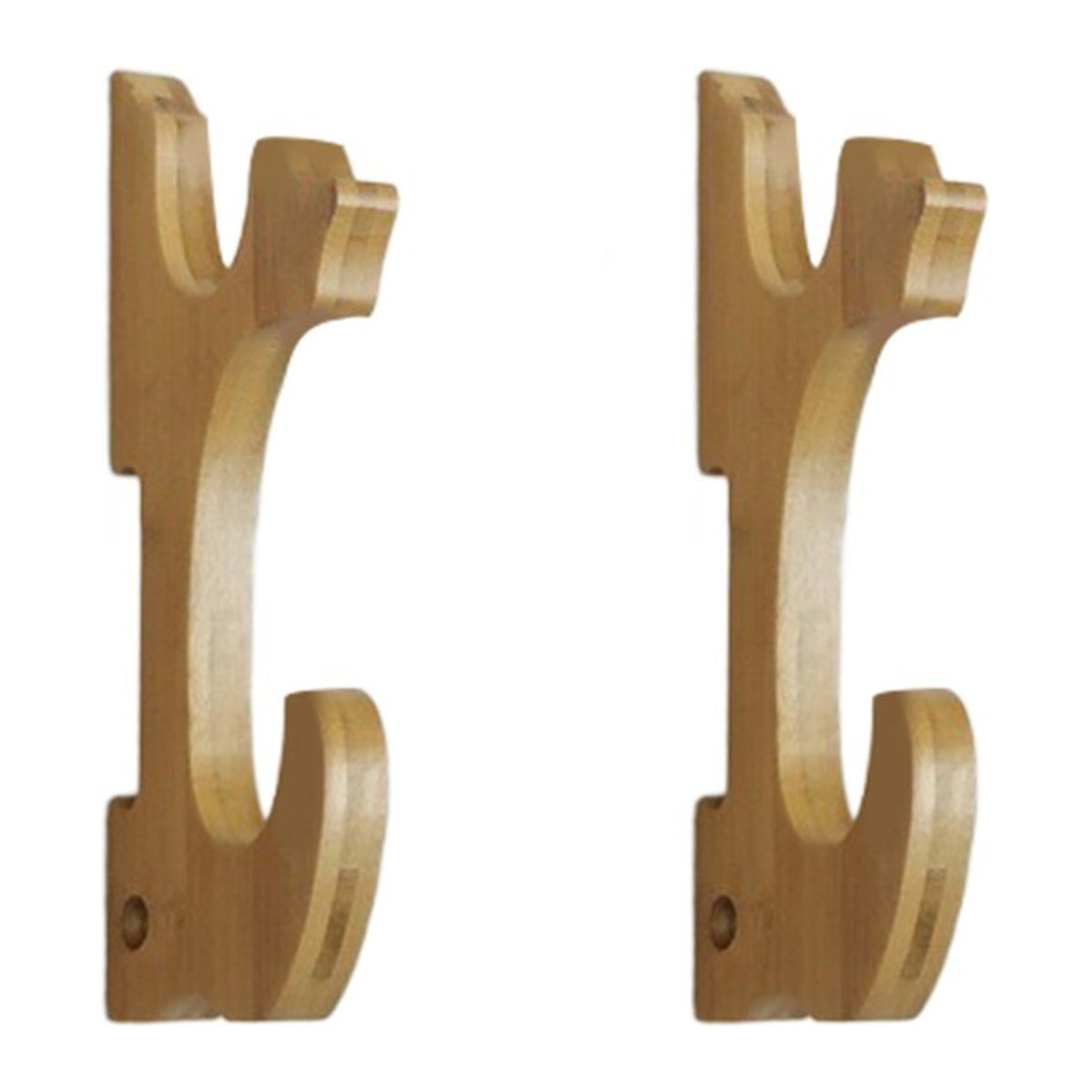 Holz Wandhalterung Schwerthalter als Waffenausstellungsständer für Büros und Galerien in Schwarz oder Braun - Bild 1