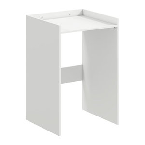 HOMCOM Badezimmerschrank mit offenem Regal als Nischenschrank und Waschmaschinenschrank in Weiß, B/T/H: 60 x 64 x 97,5 cm