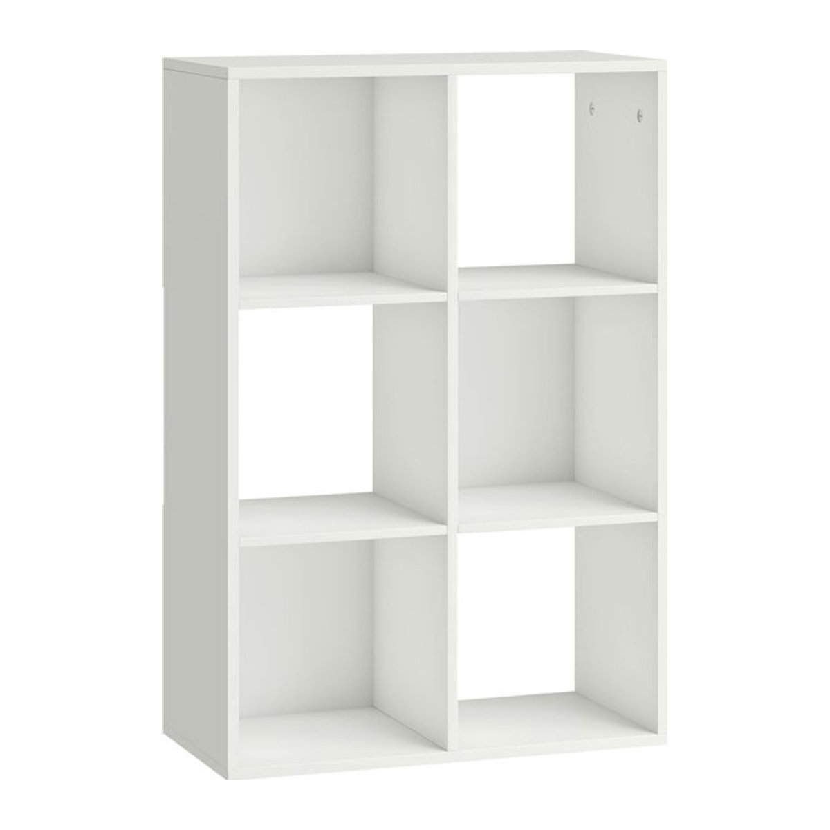 HOMCOM Bücherregal mit 3 Ebenen in Weiß, modernes und minimalistisches Standregal aus Holzwerkstoff mit Kippschutz - Bild 1