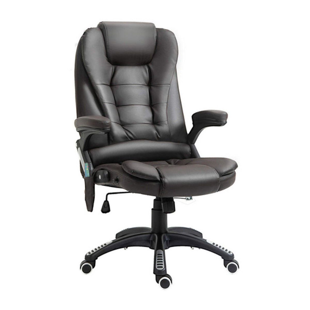 HOMCOM Chefsessel mit Massagefunktion und Wärmefunktion aus Kunstleder in Braun oder Schwarz, Breite: 68 cm - Bild 6