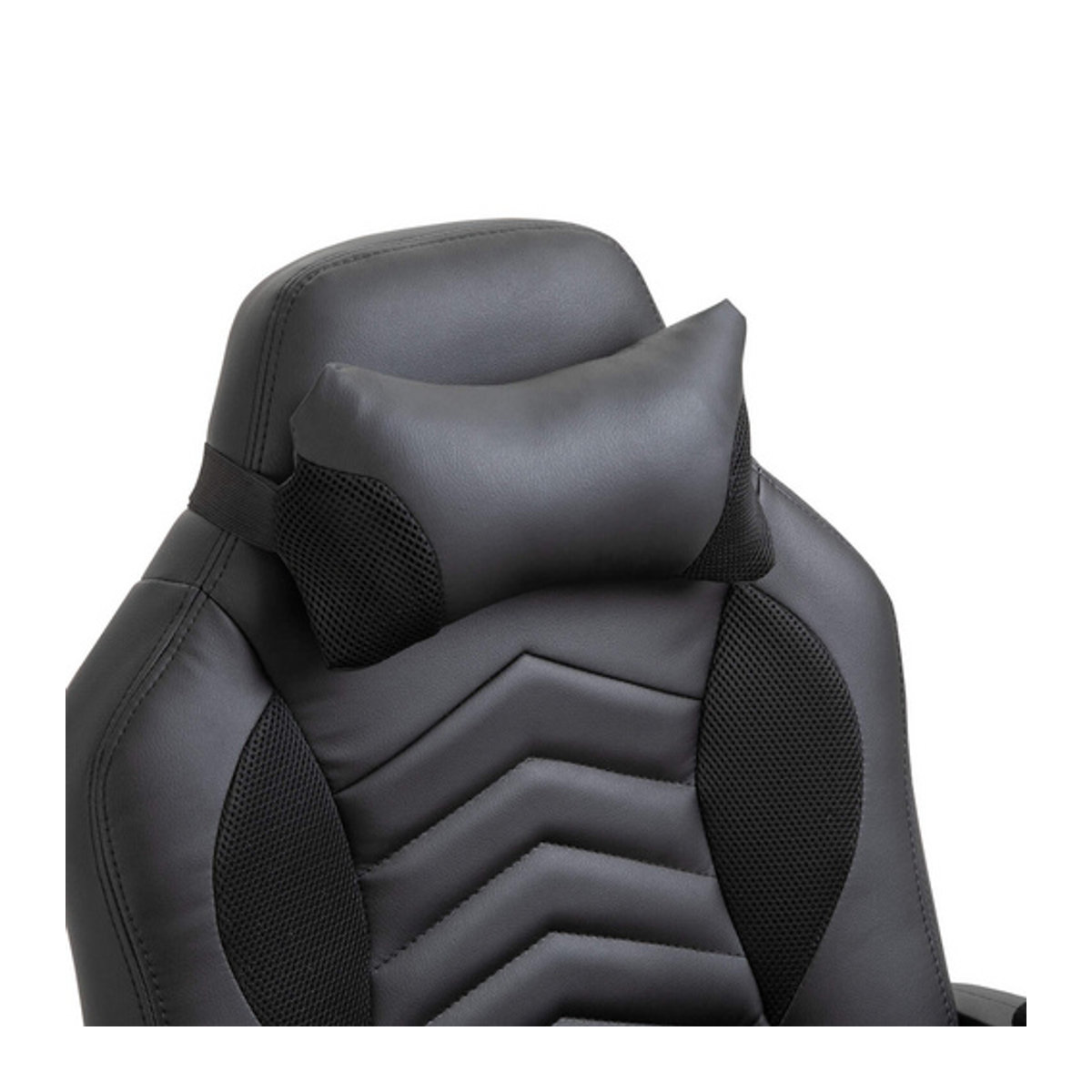 HOMCOM Gamingstuhl modern in Schwarz aus Kunstleder und Metall, B/T/H: 68 x 69 x 120 cm - Bild 4