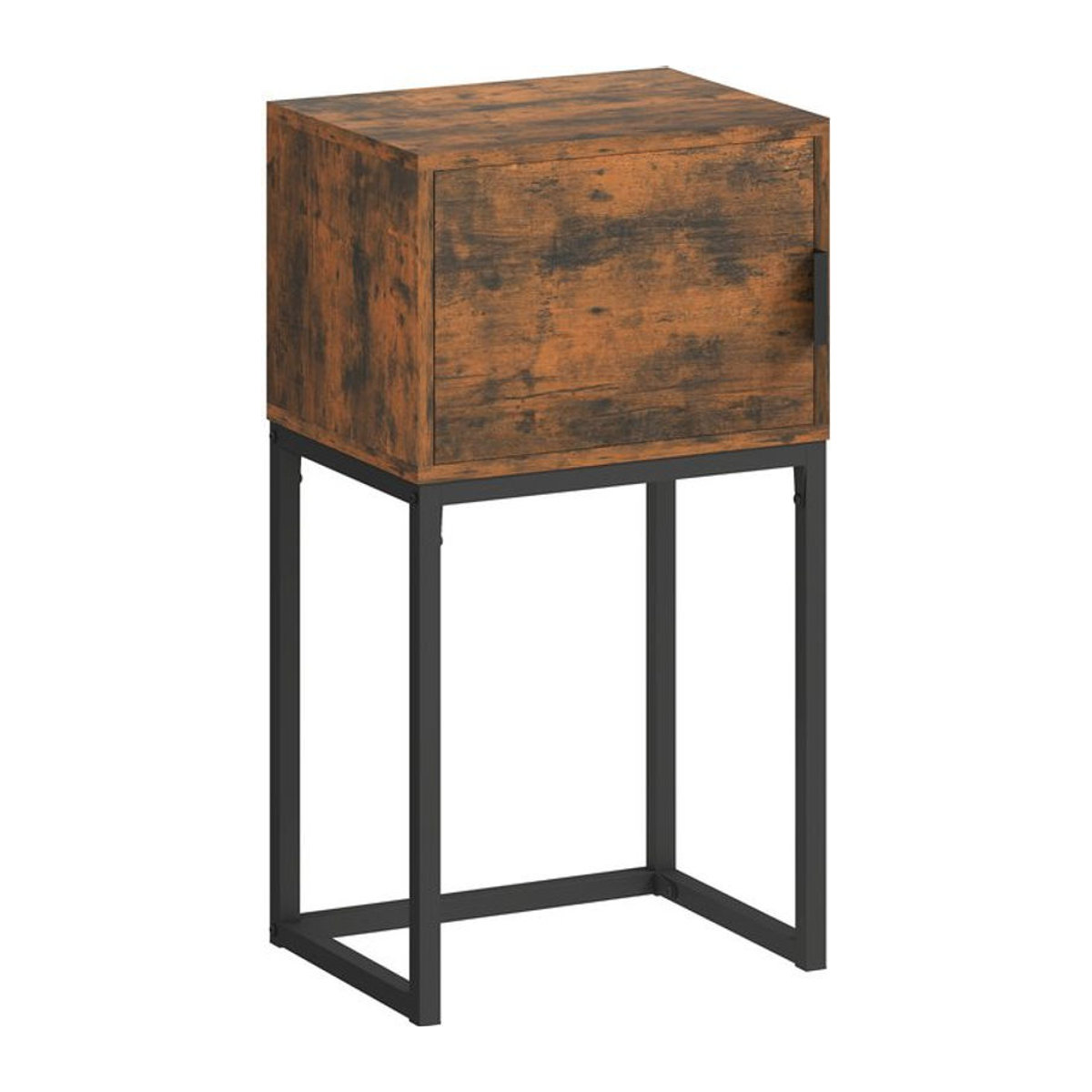 HOMCOM Konsolentisch mit Schrank im Industrial Design, Farbe Braun, B/T/H: 40 x 30 x 76 cm - Bild 1