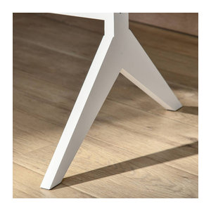 HOMCOM Standspiegel in Weiß aus Holz im minimalistischen Design B/H/T: 47 x 148 x 46 cm