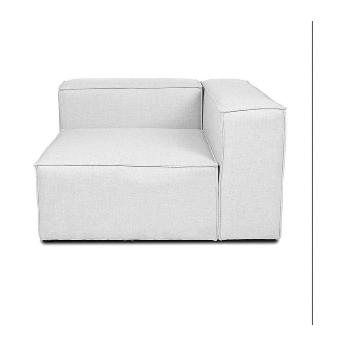 HOME DELUXE Modulares Ecksofa VERONA in Grau mit Stoffbezug und rechter Ausführung - Bild 1