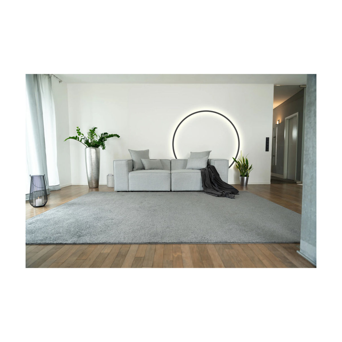 HOME DELUXE Modulares Sofa VERONA in Grau, Modern und Minimalistisch, Material: Polyester, B/T/H: 120 x 80 x 70 cm - Bild 2