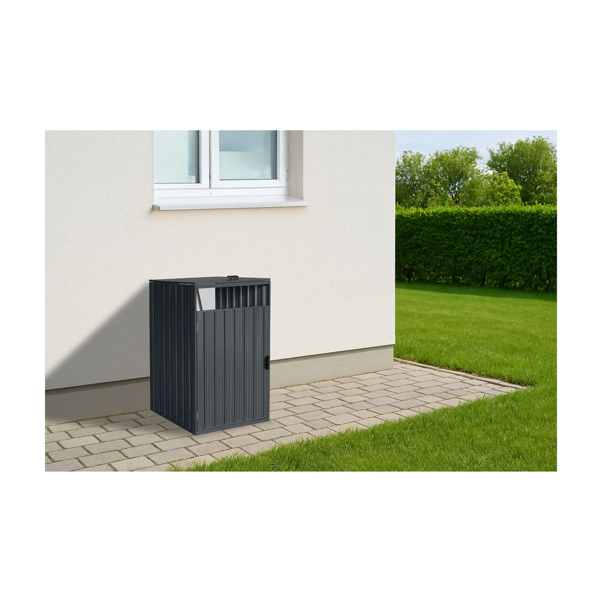 Home Deluxe Mülltonnenbox CUBO aus Metall für 1 x 240 L - Bild 2