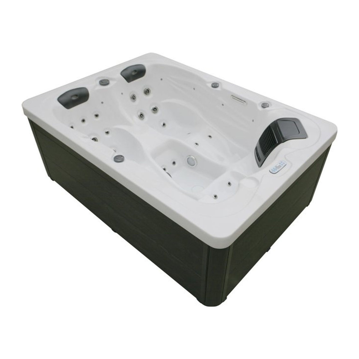 Home Deluxe Outdoor Whirlpool Marble Deluxe in Weiß, Anthrazit oder Grau aus Kunststoff - Bild 2