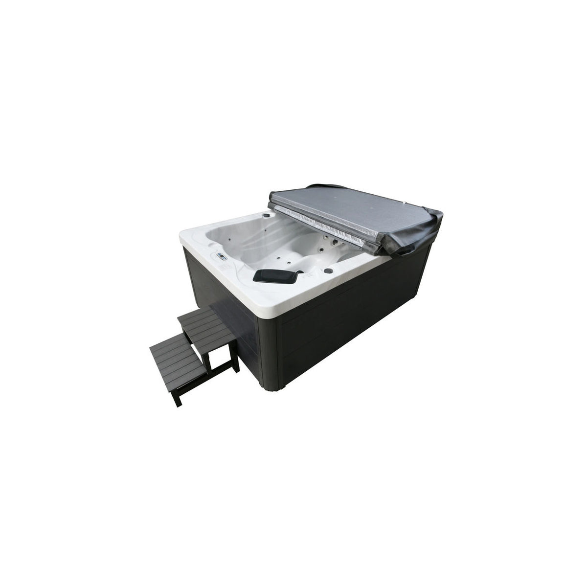 Home Deluxe Outdoor Whirlpool Marble Deluxe in Weiß, Anthrazit oder Grau aus Kunststoff - Bild 3