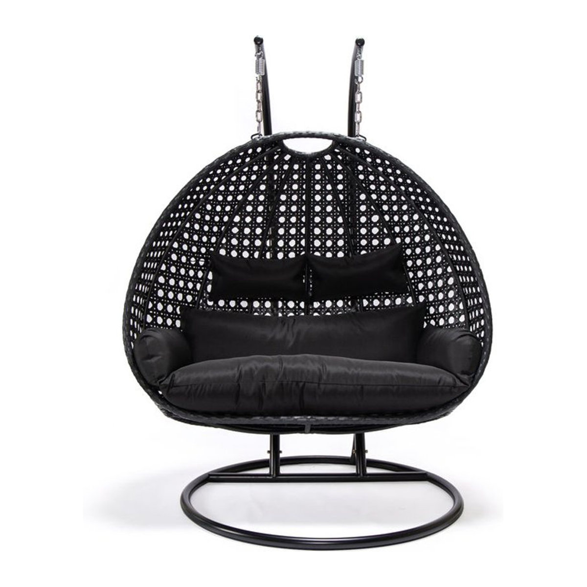 Home Deluxe Polyrattan Hängesessel TWIN in Schwarz - Bild 3
