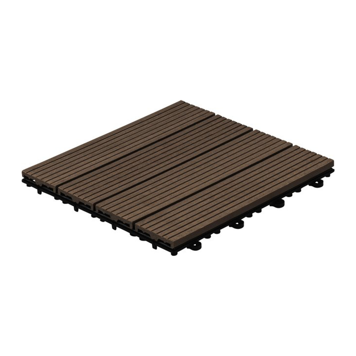 HOME DELUXE WPC Holzfliesen Dunkelbraun 1 m² - Bild 1