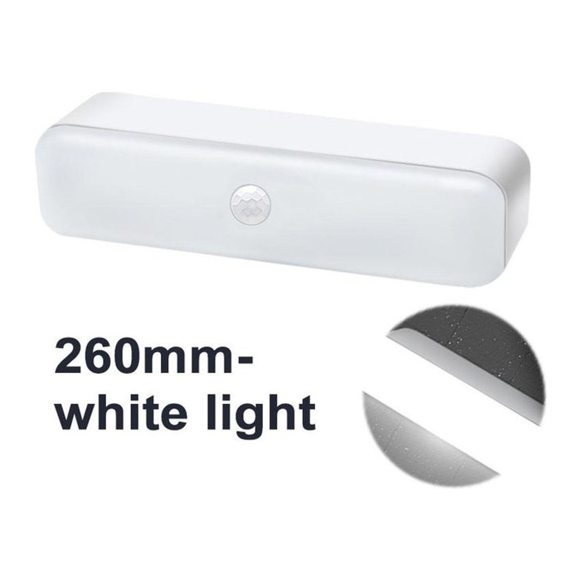 Home Museum Minimalistisches LED Nachtlicht mit PIR Bewegungsmelder, Wireless USB wiederaufladbar, Magnetisch, Weißes Licht, 260 mm - Bild 1