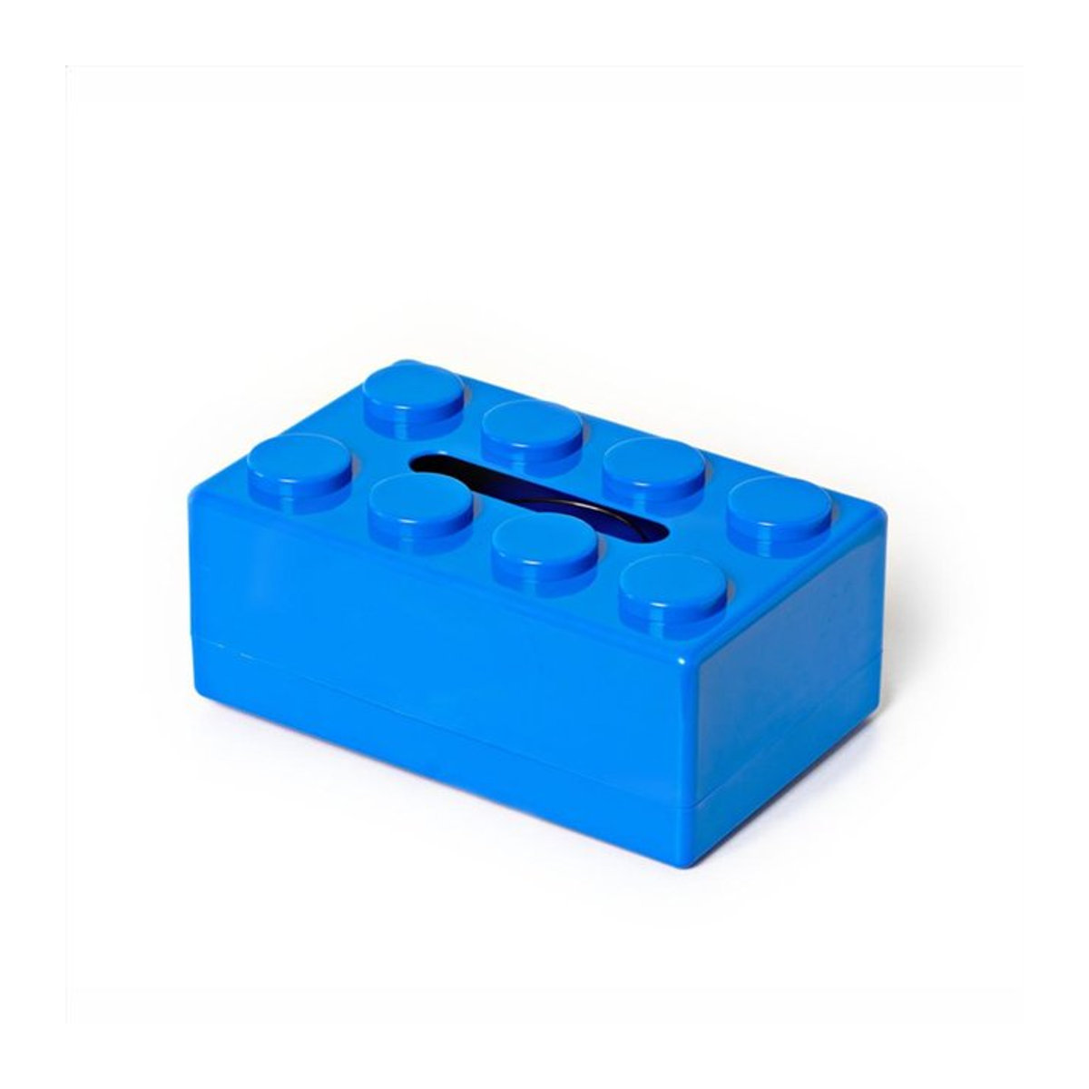 Home Whispers Taschentuchbox in Baustein-Form, Organizer für das Badezimmer, Blau - Bild 1