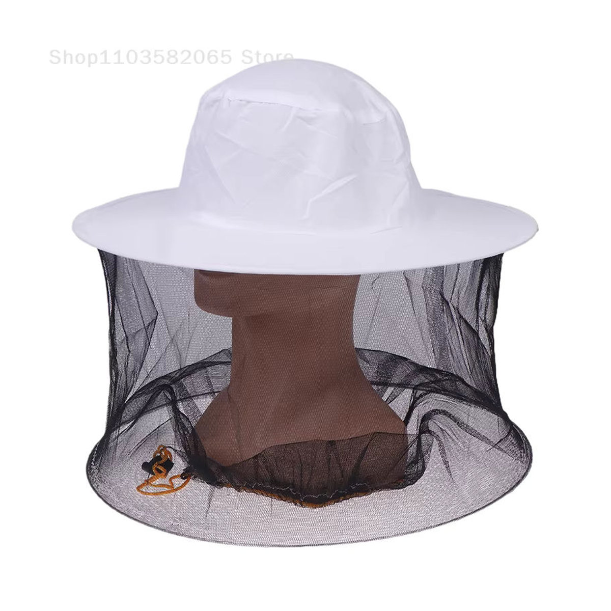 Homeclub Store Bienensicherer Schutzhut mit Insekten-Mesh-Maske in Weiß, Durchmesser: 40 cm - Bild 4