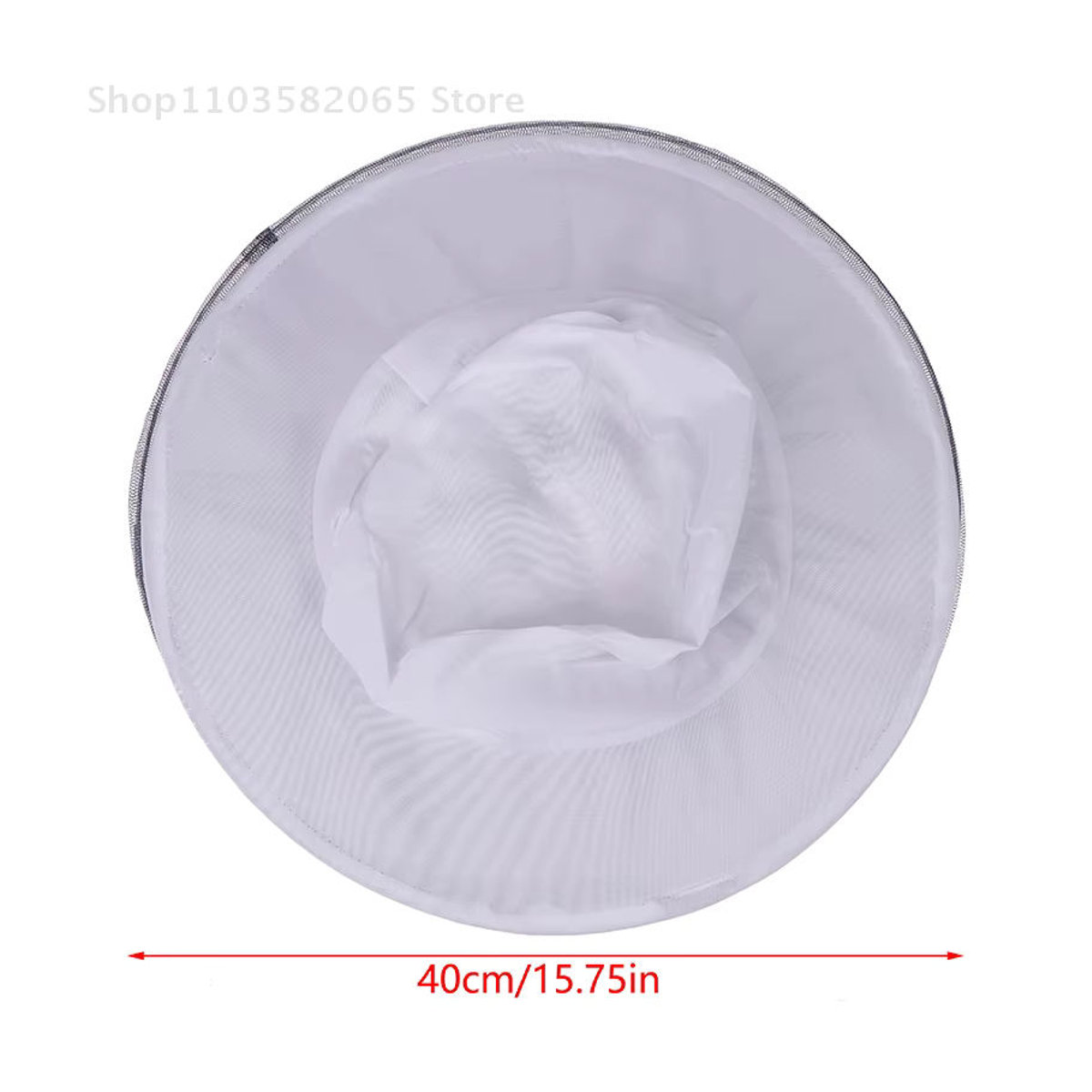 Homeclub Store Bienensicherer Schutzhut mit Insekten-Mesh-Maske in Weiß, Durchmesser: 40 cm - Bild 6