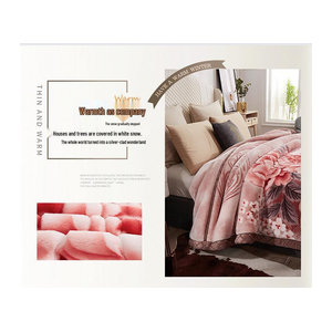 HomeHarmony Raschel-Winterdecke doppellagig superweich in Rosa, B x H: 150 x 200 cm