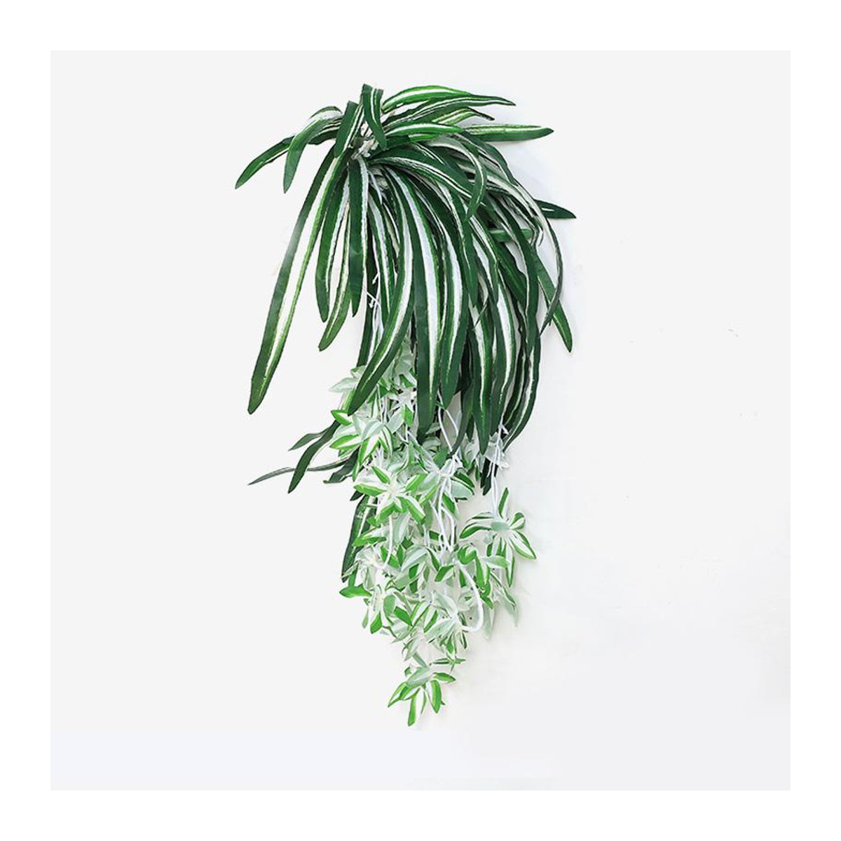 Homelife03 Künstliche Chlorophytum Hängepflanze in Grün, 65 cm Wandbehang aus Kunststoff - Bild 4