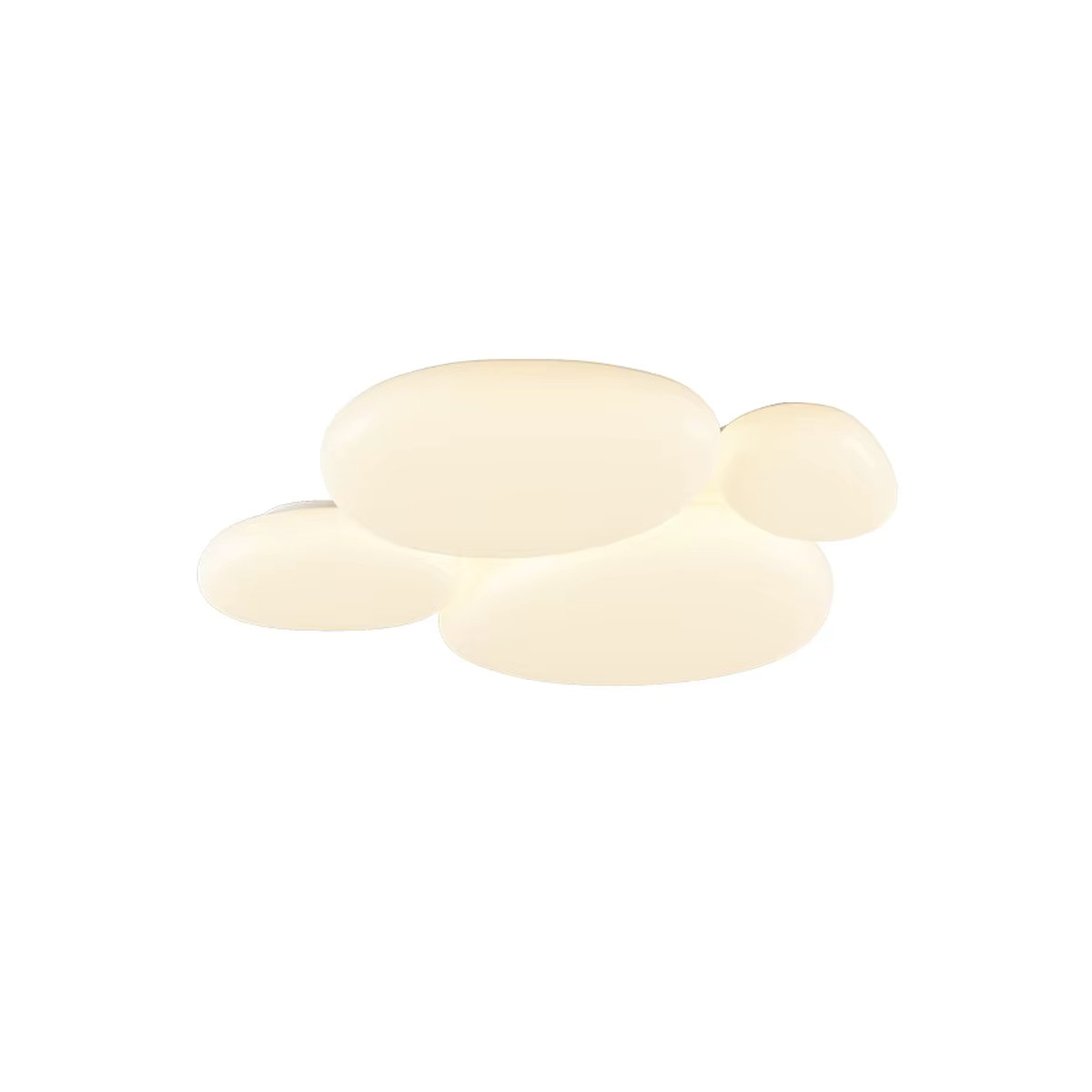 HomeLover Nordic Minimalistische Deckenleuchte in Weiß mit milchweißem Licht für Schlafzimmer und Kinderzimmer - Bild 3