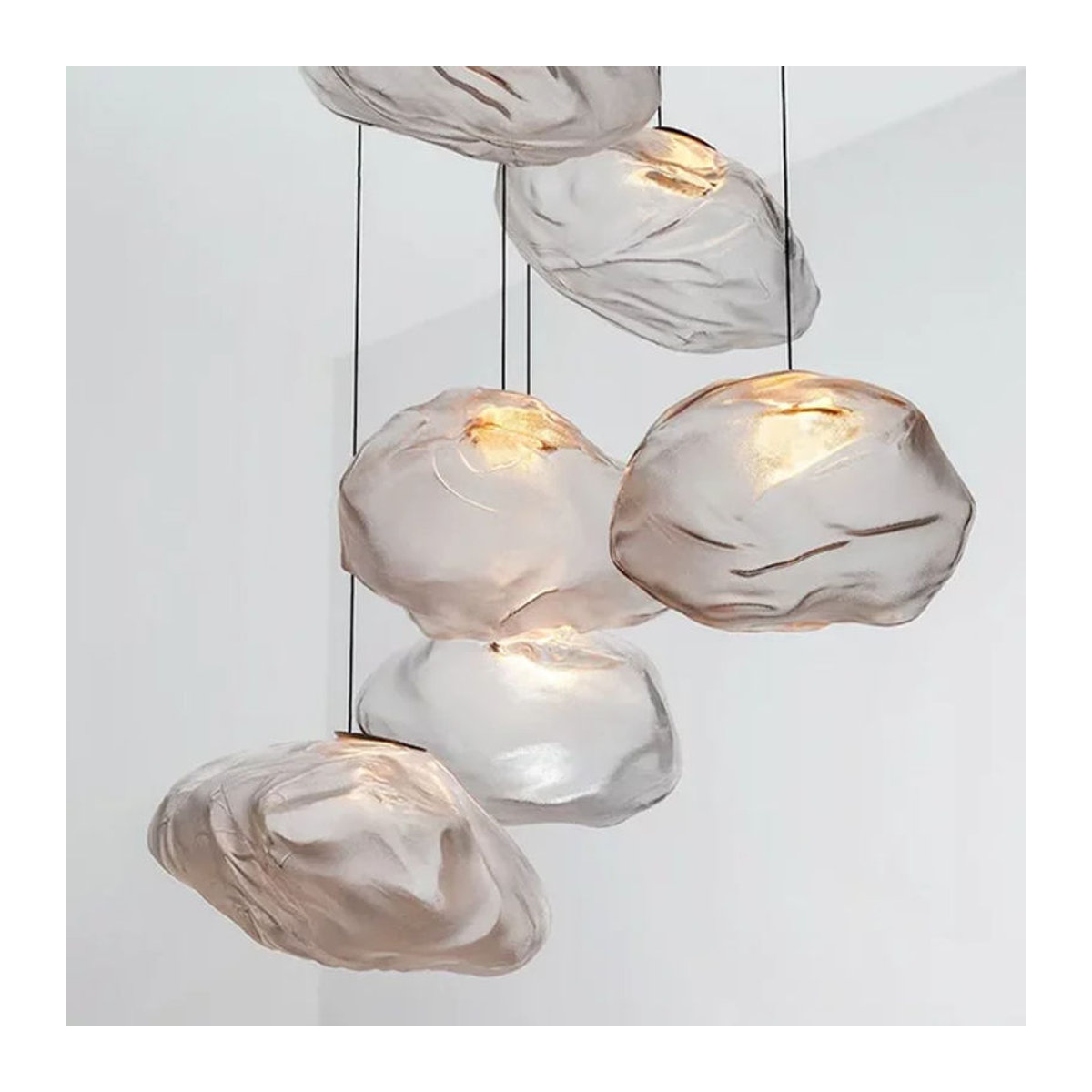 HomeLover Pendelleuchte aus Glas im modernen skandinavischen Design mit LED-Technik - Bild 1