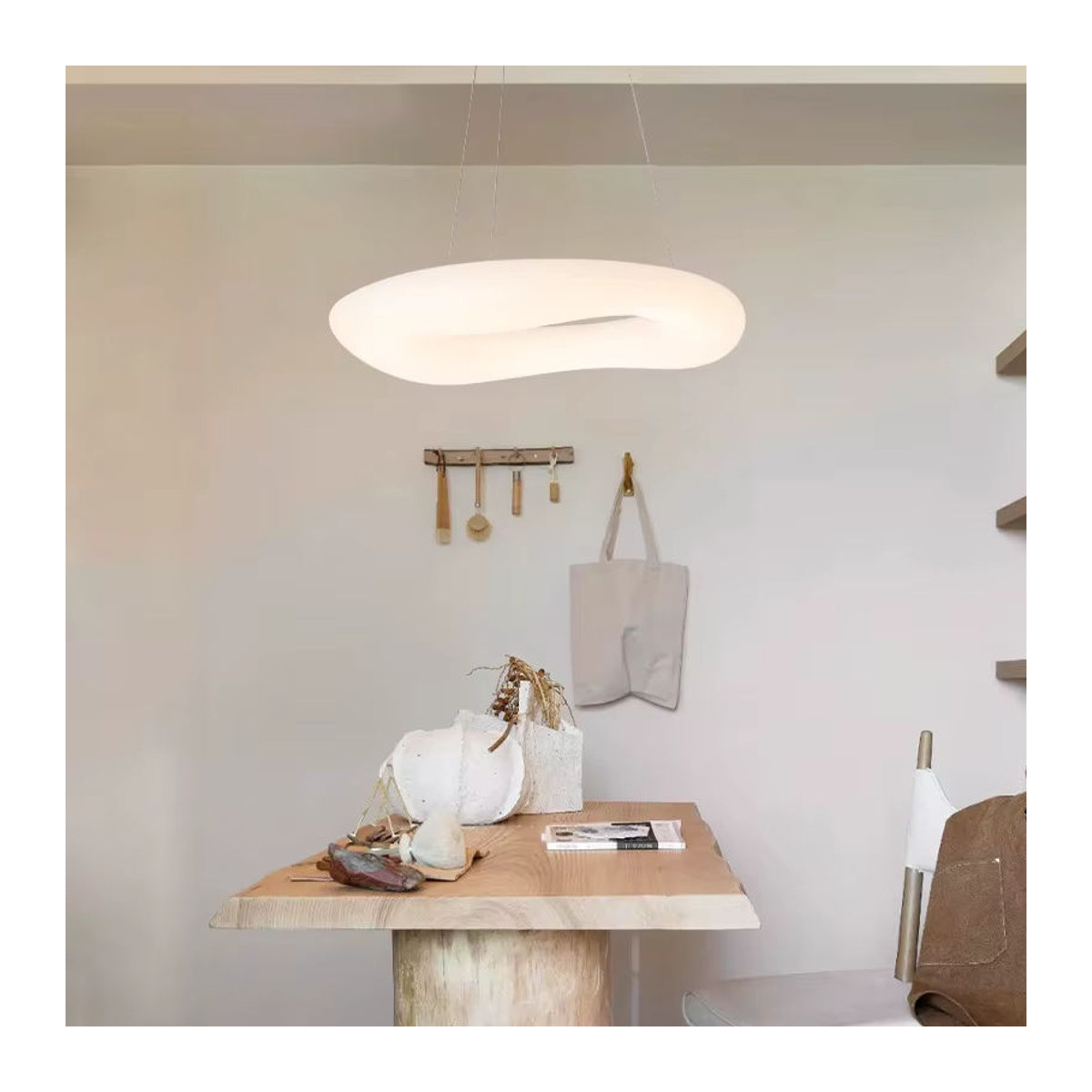 HomeLover Pendelleuchte Wolken Design LED Deckenleuchte Weiß Modern Minimalistisch - Bild 4