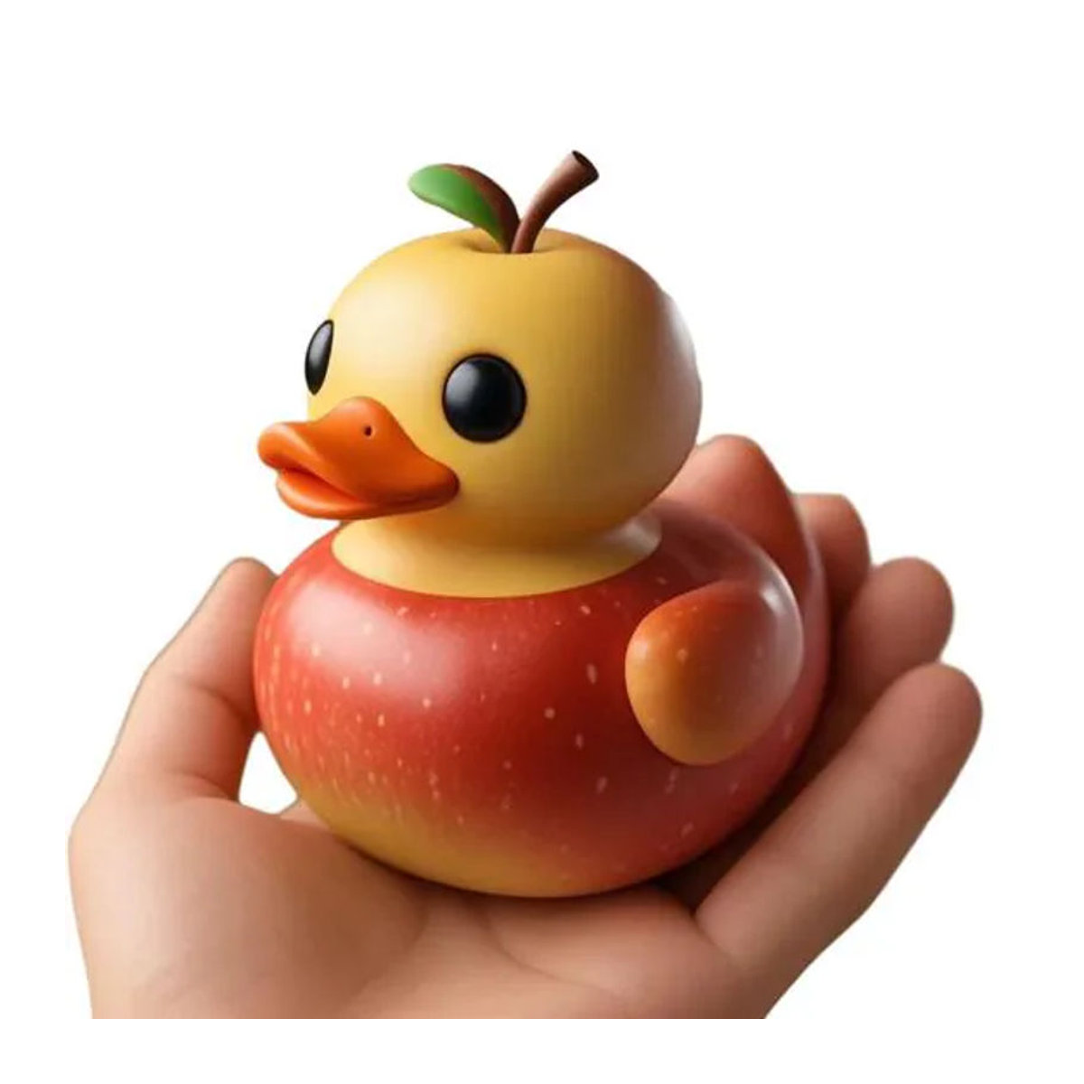 HomeSweet Frucht-Ente Figur aus Kunstharz als dekoratives Ornament in Mehrfarbig für Zuhause, Büro oder Auto - Bild 3