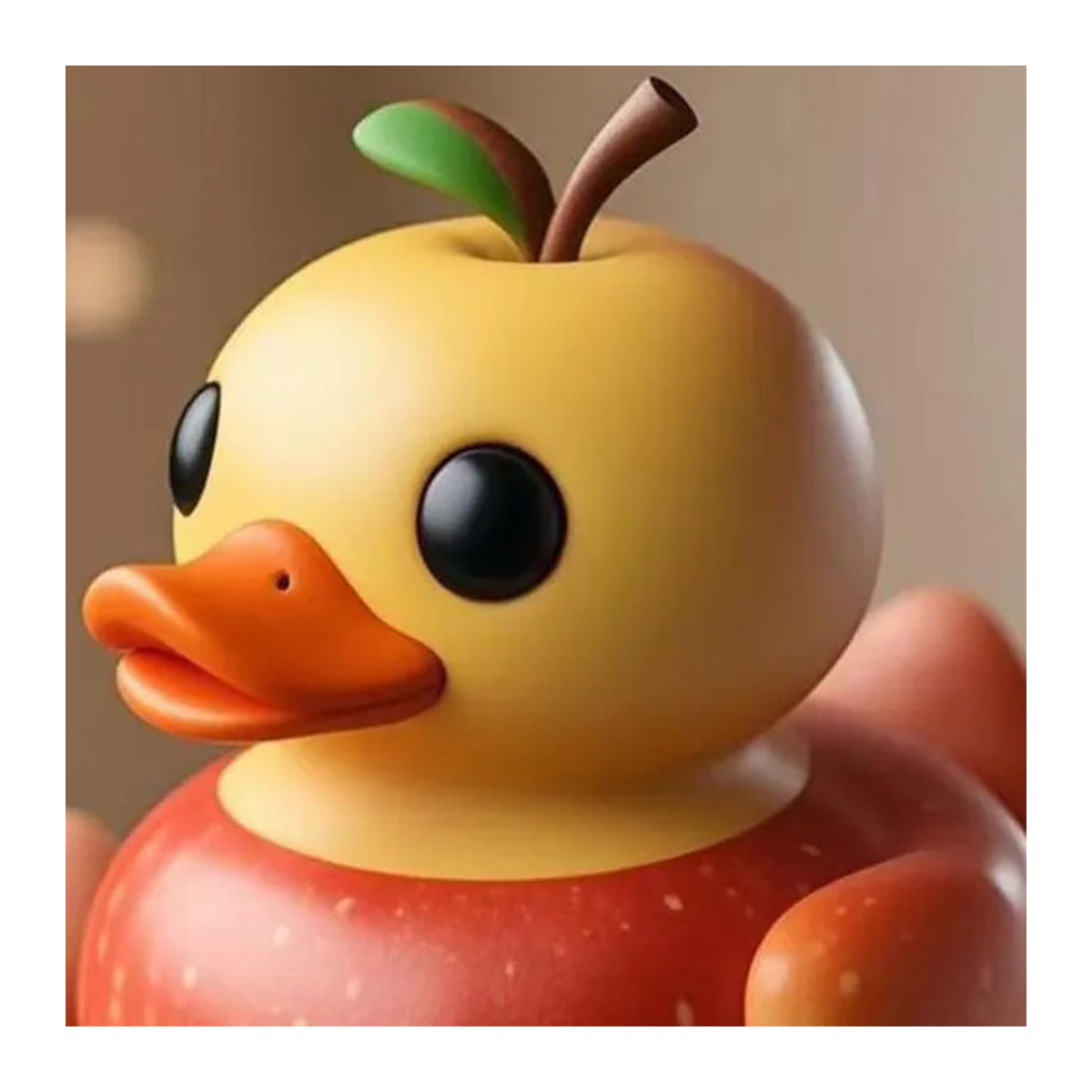 HomeSweet Frucht-Ente Figur aus Kunstharz als dekoratives Ornament in Mehrfarbig für Zuhause, Büro oder Auto - Bild 4