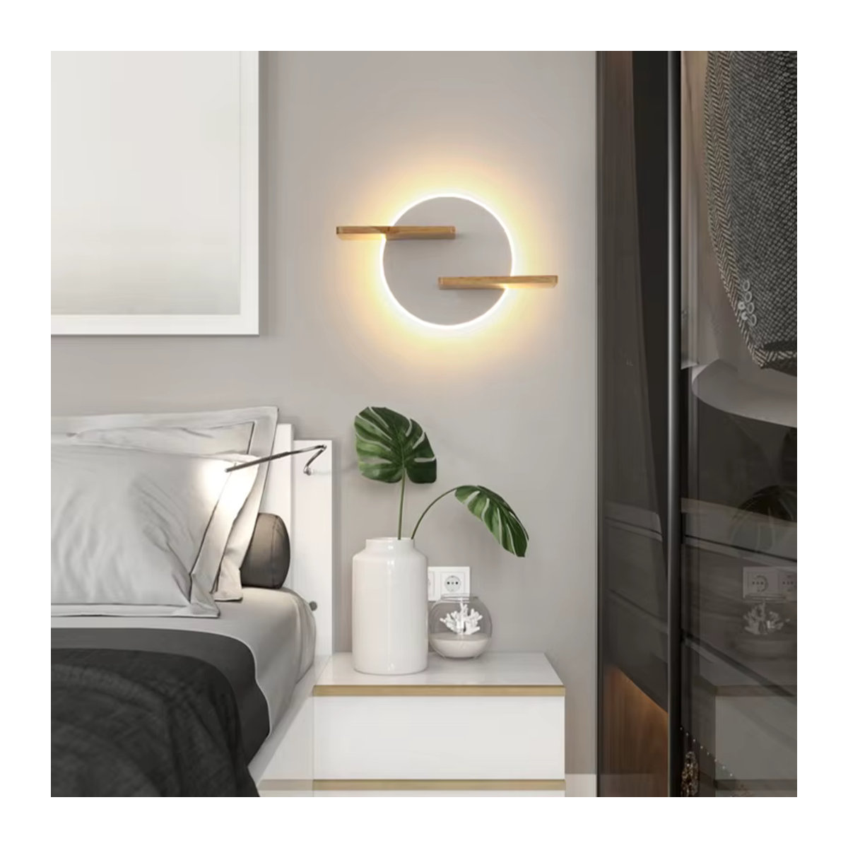Homocean LED Wandleuchte Einhorn aus Keramik für das Kinderzimmer in Bunt - Bild 3