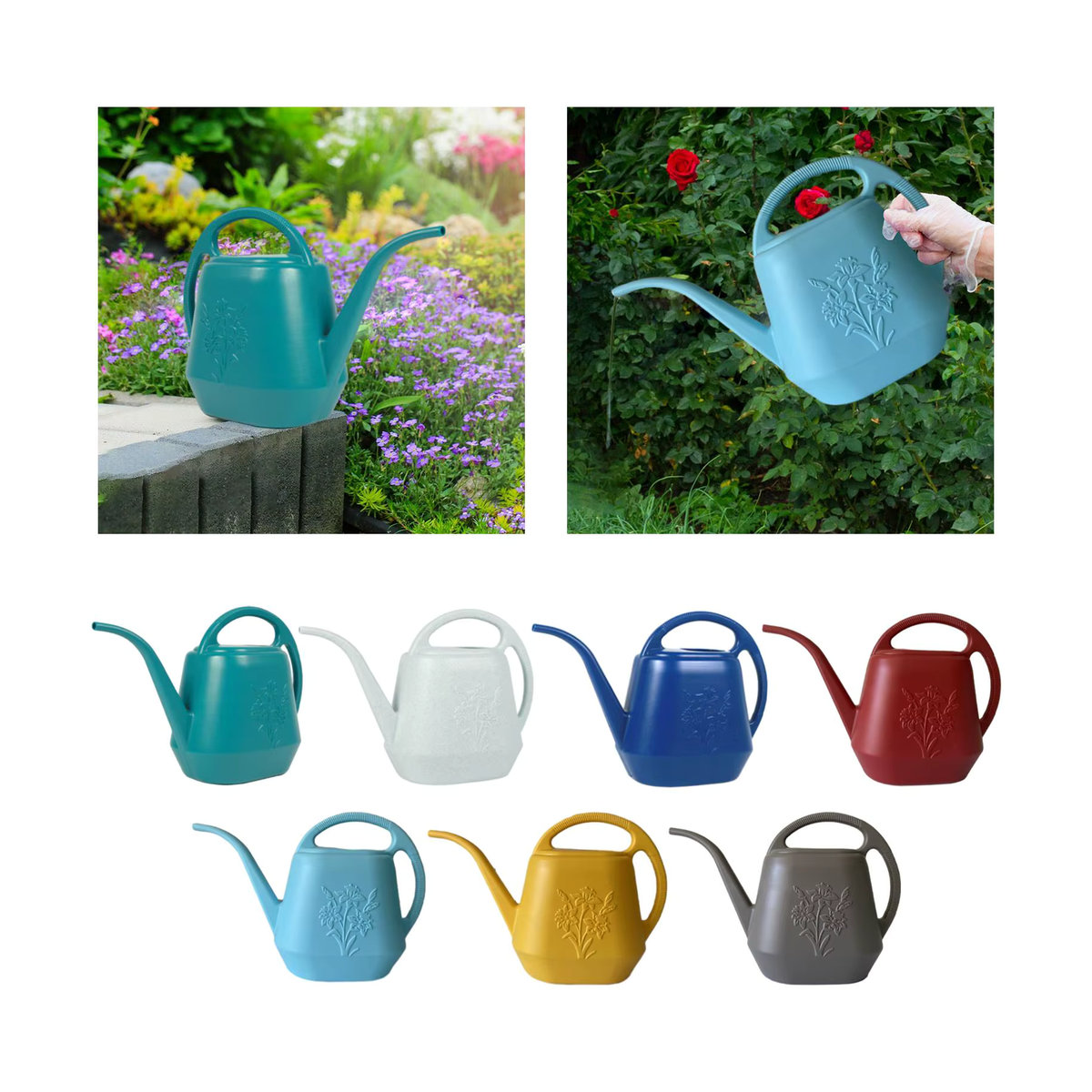 Homyl Garten Gießkanne mit rutschfestem Griff für Pflanzen und Rasen - Bild 4
