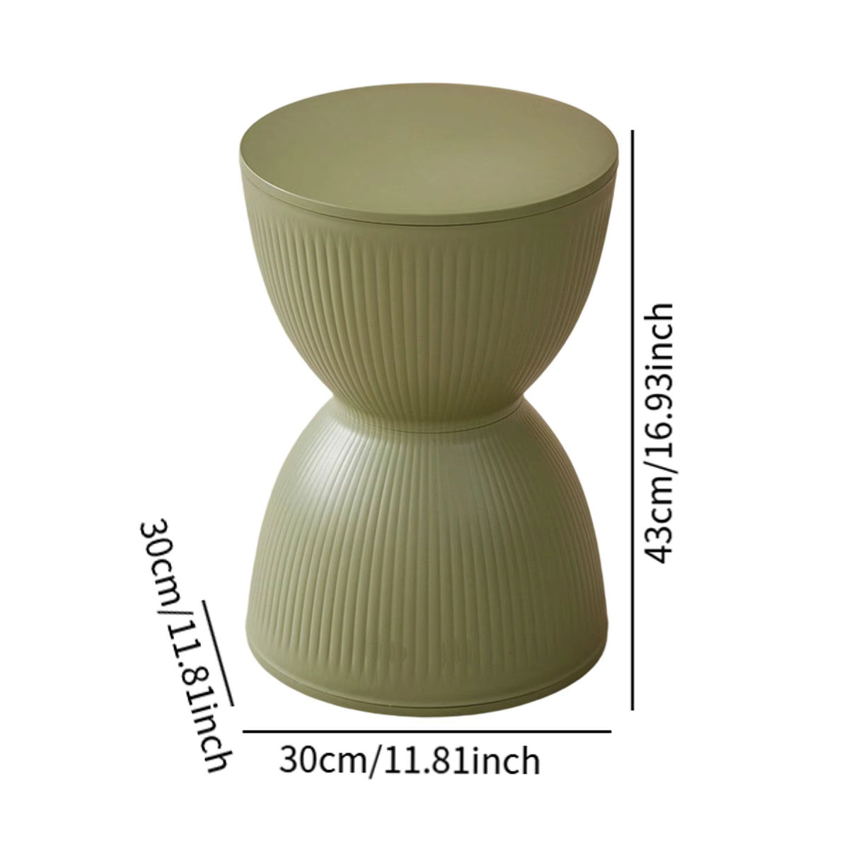 Homyl Polsterhocker Skandinavisch Minimalistisch in Gelb und Bunt als runder Mehrzweck-Sitzhocker für Wohnzimmer, Schlafzimmer und Eingangsbereich - Bild 6