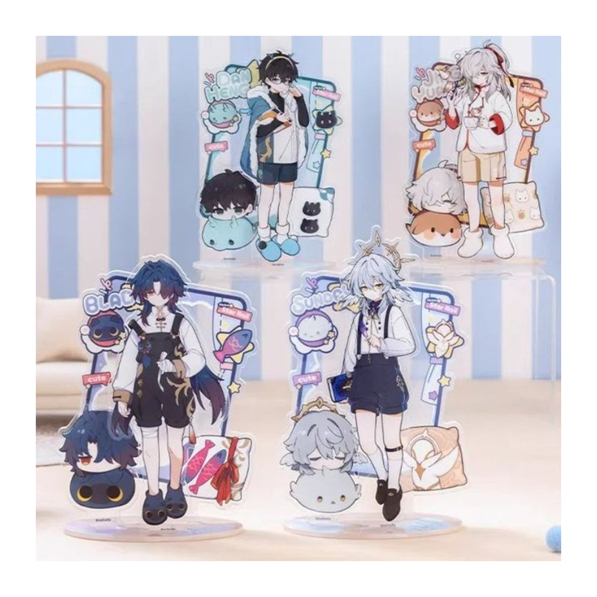 Honkai Star Rail Acryl-Figur Jungen-Schlafsaal mehrfarbig Schreibtisch-Dekoration aus Kunststoff - Bild 1