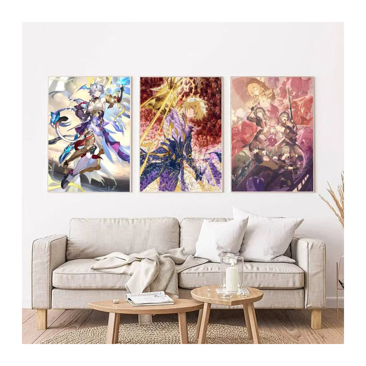 Honkai Star Rail AMPHOREUS Aglaea Tribios Mydei Castorice Poster Selbstklebender Papierdruck Mehrfarbig - Bild 3